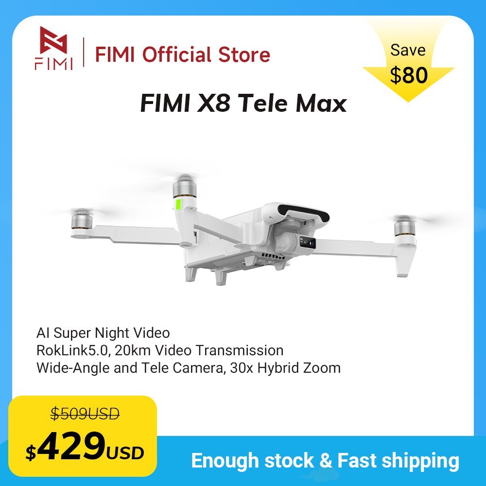 Drone Camera Wide Angle - FIMI X8 Tele Max Nuovo Drone