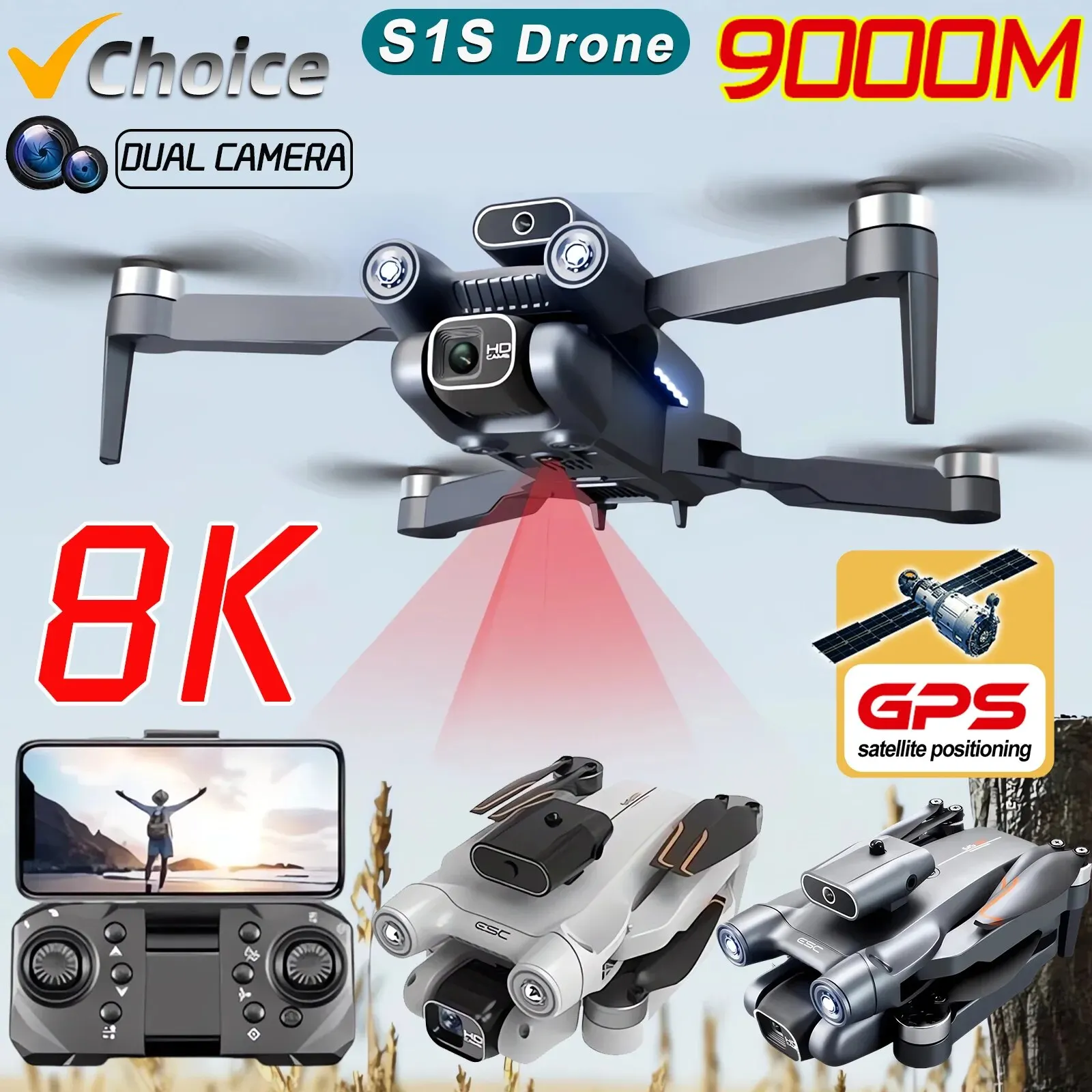 Drone Camera Hd - Nuovo S1S 5G GPS Drone Camera