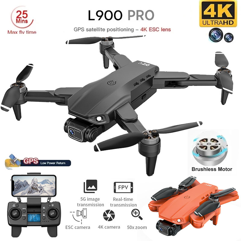 Drone Camera Night Vision - L900 Pro GPS Drone 4K Professionale