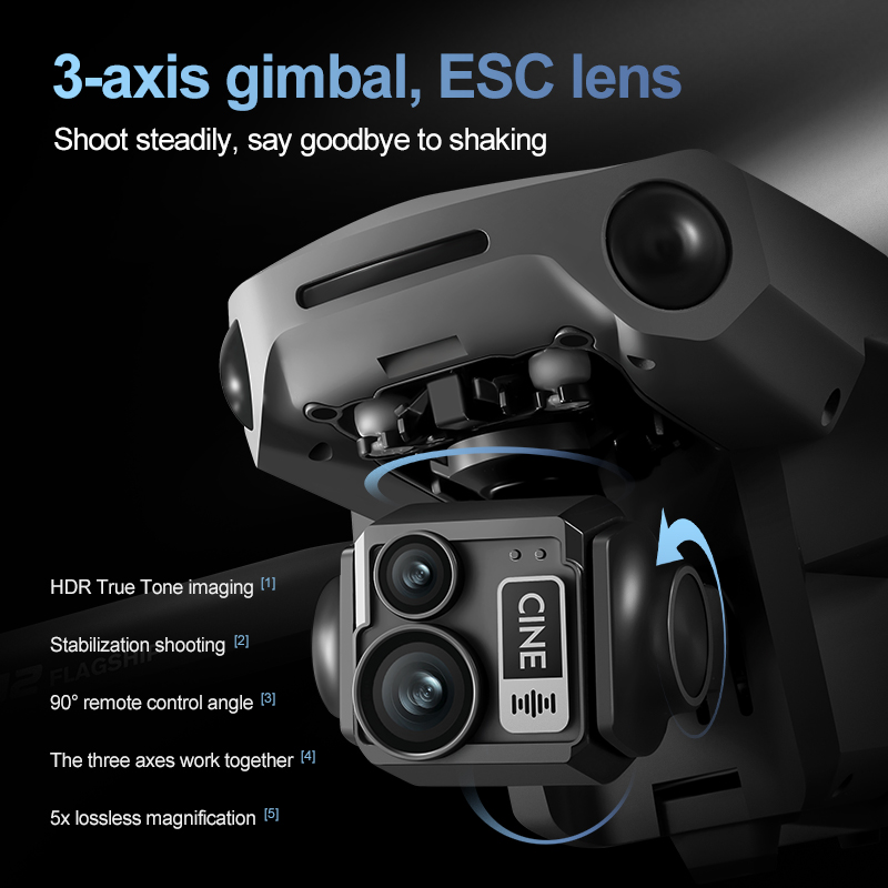 Drone RC con Gimbal a 3 Assi 8 - Drone Camera With Gimbal recensione e prezzo