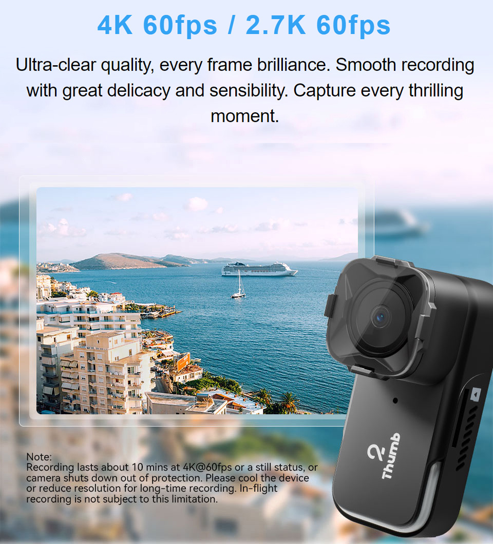 Nuova versione RunCam Thumb 2  - Drone Camera 4K recensione e prezzo