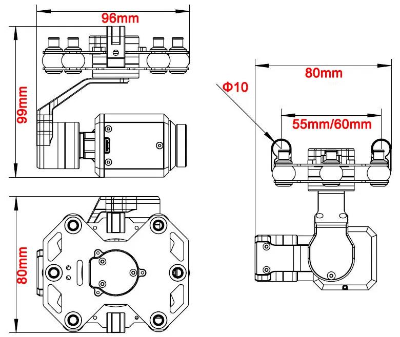 Gimbal Tarot TL3T20 a 3 Assi c - Drone Camera Thermal recensione e prezzo